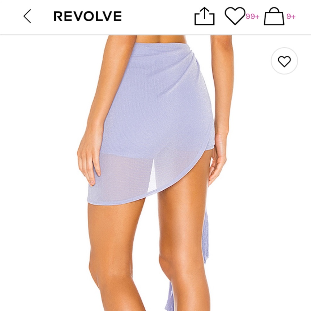 NWT XS Michael Costello X Revolve Isla Skort in PERIWINKLE - Picture 3 of 7